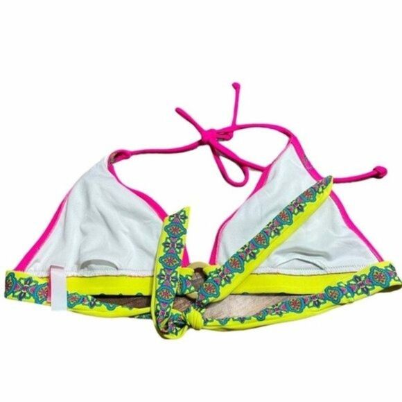 Victoria’s Secret Patterned Tie Swim Bikini Top - Picture 2 of 4
